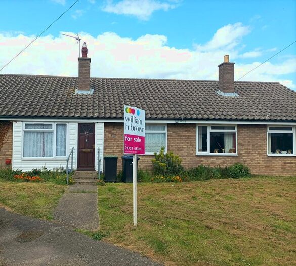 2 Bedroom Terraced Bungalow For Sale In Church Close, Coveney, Ely, CB6