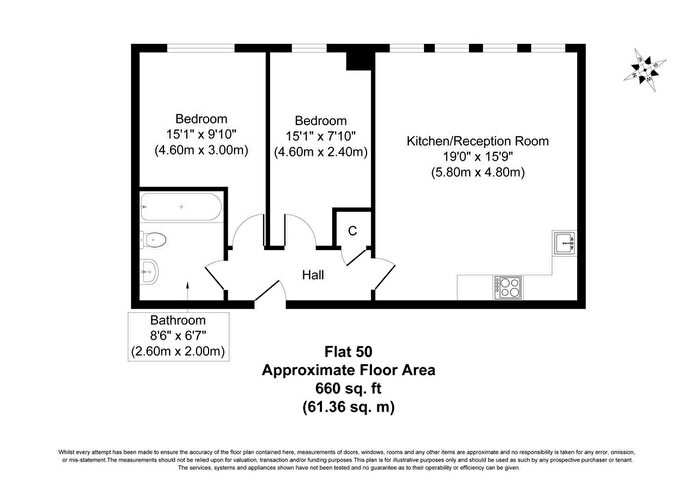 1 Bedroom Flat To Rent In Roebuck House, Roebuck Close, Portsmouth, PO6