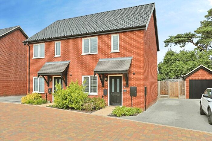 2 Bedroom Semi Detached House For Sale In Burnham Road, Rackheath, Norwich, Norfolk, NR13