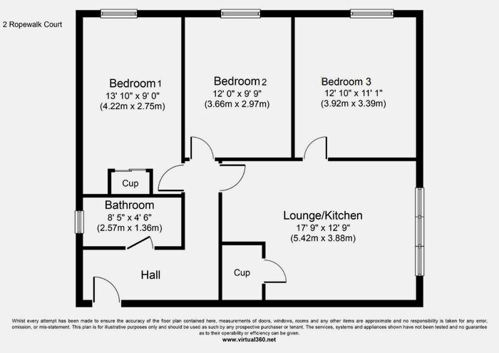 3 Bedroom Flat To Rent In Ropewalk Court, Falmouth, TR11