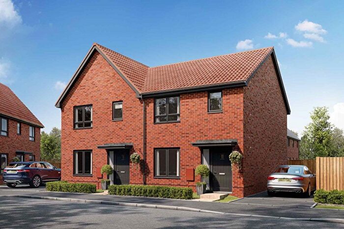 3 Bedroom Semi-detached House For Sale In "The Eynsford - Plot " At Norwich Road, Barham, Ipswich, IP6