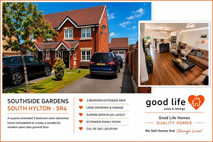 3 Bedroom Semi-Detached House For Sale In Southside Gardens, South Hylton, Sunderland, SR4