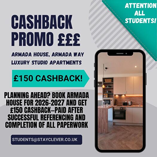 Studio To Rent In Armada House, Superior Studio, Plymouth, PL1