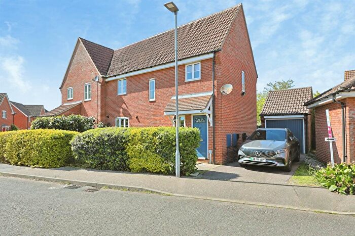 3 Bedroom Semi-Detached House For Sale In Tortoiseshell Way, Wymondham, NR18