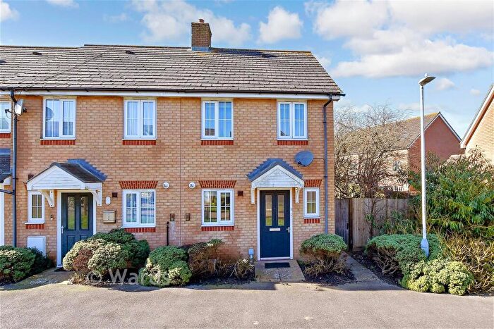 2 Bedroom End Of Terrace House For Sale In Campbell Walk, Hawkinge, Folkestone, Kent, CT18
