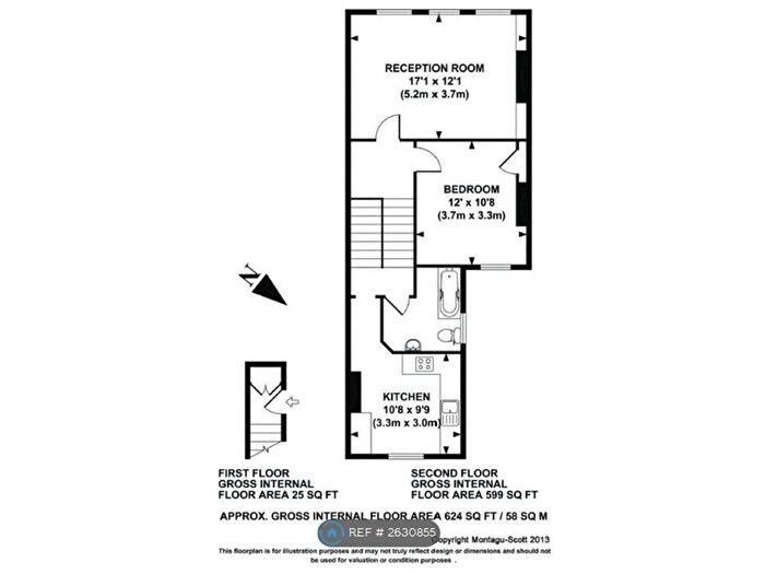 1 Bedroom Terraced House To Rent In Mayflower Road, London, SW9