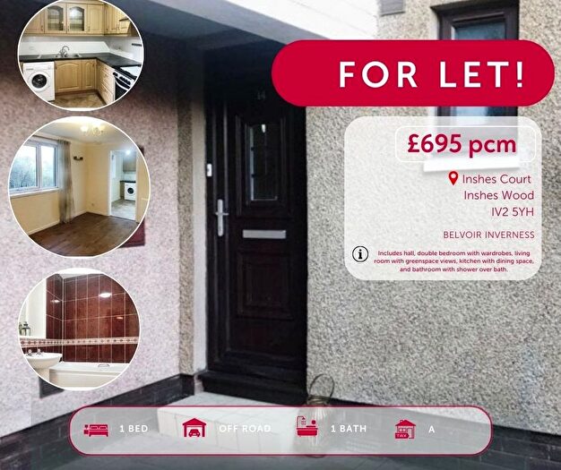 1 Bedroom Flat To Rent In Inshes Court, Inshes, Inverness, IV2