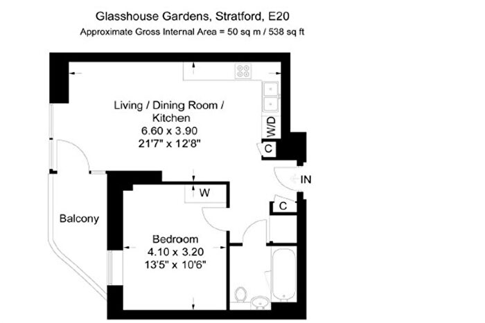 1 Bedroom Flat For Sale In Cassia Point, Glasshouse Gardens, Stratford, London, E20