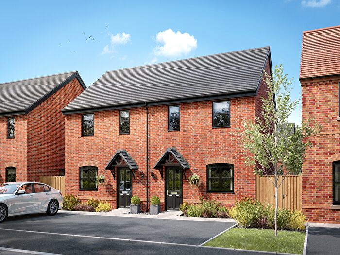 2 Bedroom Semi Detached House For Sale In "The Tunstall" At Cricket Lane, Lichfield, WS14