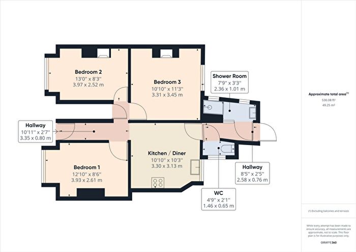 3 Bedroom Flat To Rent In Totland Road, Brighton, East Sussex, BN2