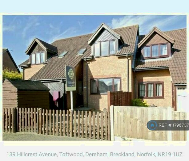 1 Bedroom Terraced House To Rent In Hillcrest Avenue, Dereham, NR19