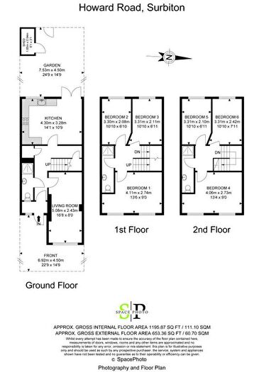 6 Bedroom Terraced House To Rent In Howard Road, Surbiton, Greater London, KT5