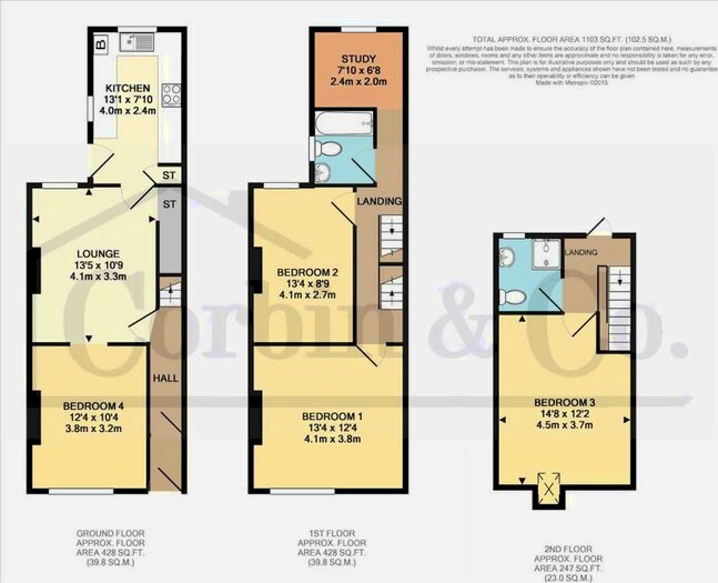 4 Bedroom End Of Terrace House To Rent In Wallisdown - Student - Four Bedrooms, BH11