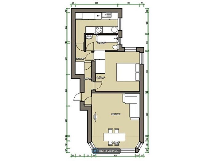 1 Bedroom Flat To Rent In Perham Road, London, W14