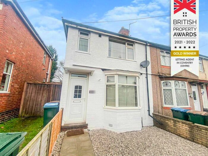 2 Bedroom End Of Terrace House To Rent In Blenheim Avenue, Holbrooks, Coventry, CV6