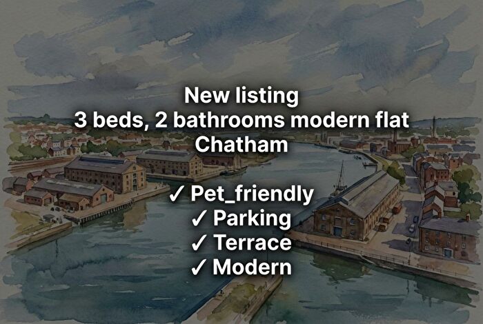 3 Bedroom Flat To Rent In Gillingham Gate Road, Chatham, ME4