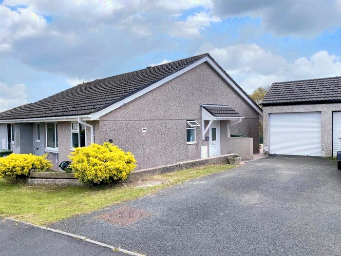 2 Bedroom Semi-Detached Bungalow For Sale In Moorfield Road, St. Giles-on-the-Heath, Launceston, Cornwall, PL15