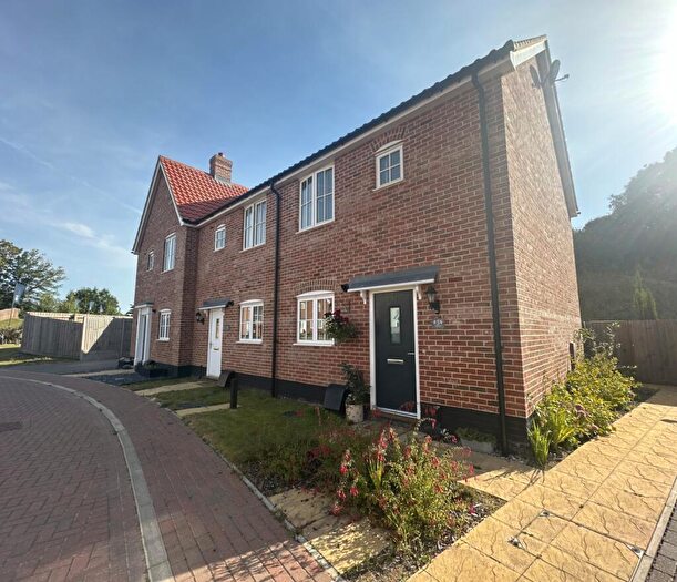 2 Bedroom End Of Terrace House For Sale In Badger Close, Needham Market, IP6