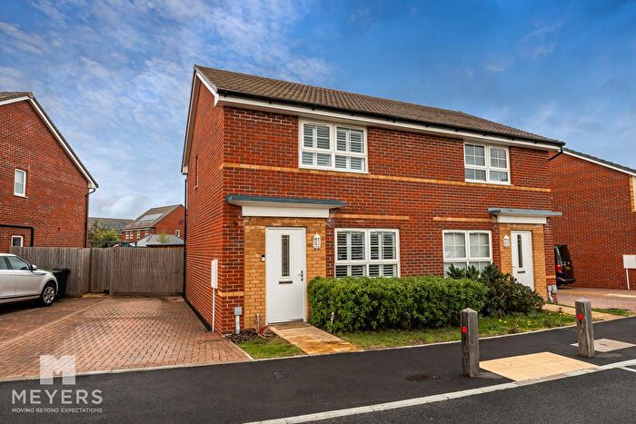 2 Bedroom Semi Detached House For Sale In Strickland Way, Wimborne, BH21