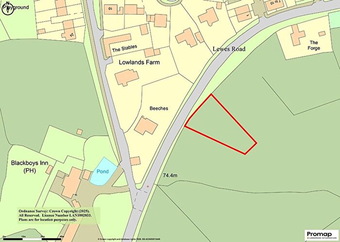 Land For Sale In Land On Lewes Road, Blackboys, Uckfield, East Sussex, TN22