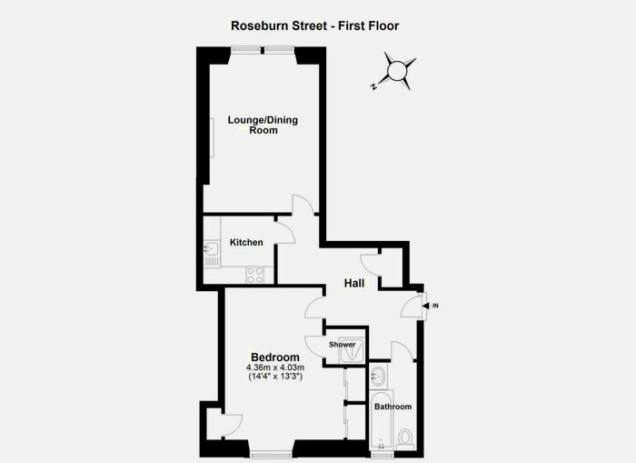 1 Bedroom Flat To Rent In Roseburn Street, Roseburn, Edinburgh, EH12