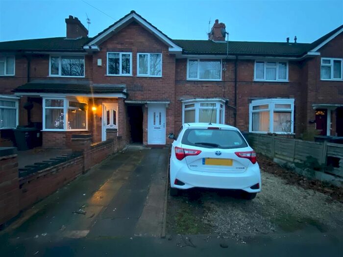 3 Bedroom Terraced House To Rent In Greenwood Avenue, Acocks Green, Birmingham B27