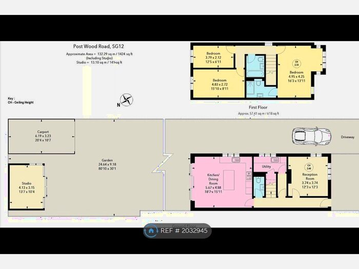 3 Bedroom Detached House To Rent In Post Wood Road, Ware, SG12