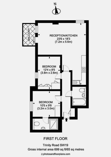 2 Bedroom Flat To Rent In Trinity Road, London, SW19