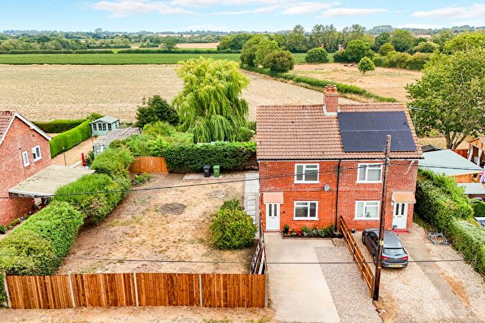 2 Bedroom Semi-Detached House For Sale In West End, Whissonsett, Dereham, Norfolk, NR20