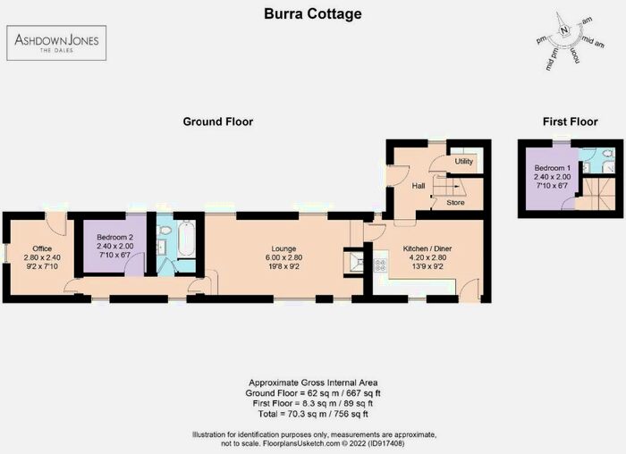 2 Bedroom Detached Bungalow For Sale In Burra Cottage, Dent, Sedbergh, LA10
