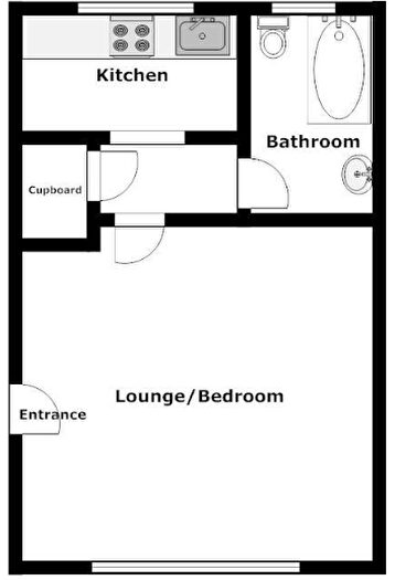 Studio To Rent In Lanercost Road, Crawley, RH11