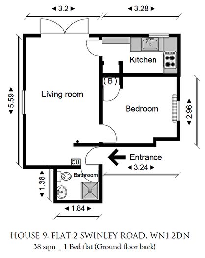 1 Bedroom Flat To Rent In Swinley Road, Wigan, WN1