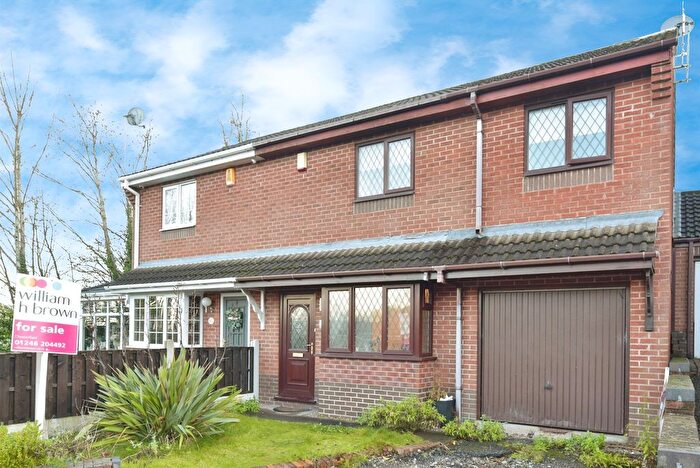 3 Bedroom Semi Detached House For Sale In Meadowside Close, Wingerworth, Chesterfield, S42
