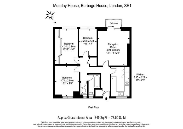 3 Bedroom Flat To Rent In Munday House, Burbage Close, London, SE1