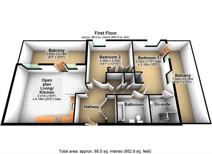2 Bedroom Flat To Rent In Kite Close, London, SE2