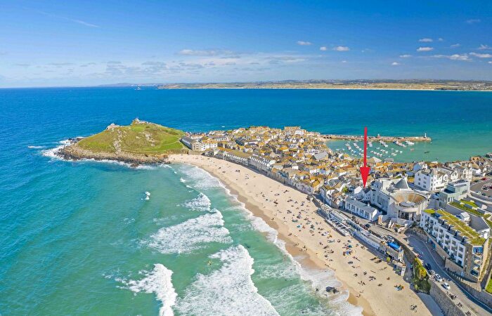 3 Bedroom Terraced House For Sale In By Porthmeor Beach, St. Ives, Cornwall, TR26