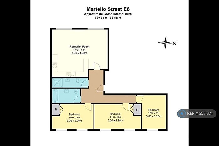 3 Bedroom Flat To Rent In Martello Street, London, E8