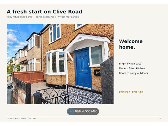 3 Bedroom End Terrace House To Rent In Clive Road, Enfield, EN1