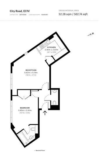 1 Bedroom Flat To Rent In City Road, Old Street, London, EC1V