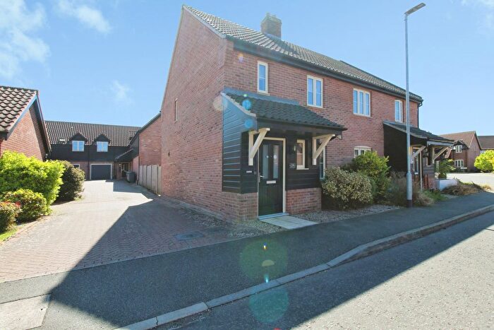 2 Bedroom Semi Detached House For Sale In Honeysuckle Way, Attleborough, NR17