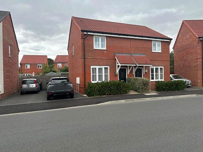 2 Bedroom Semi-Detached House For Sale In Oxlip Way, Stowupland, Stowmarket, IP14