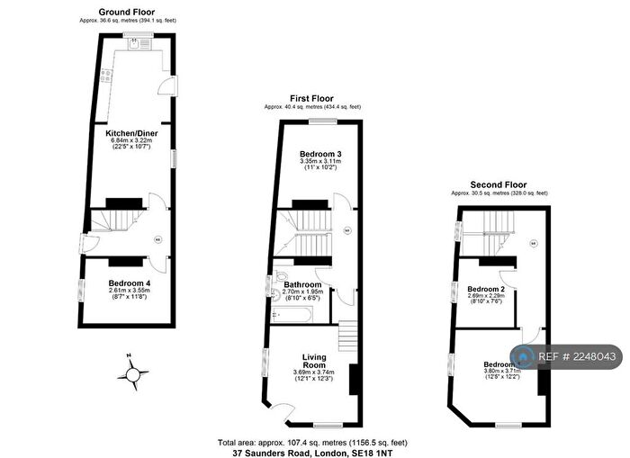 4 Bedroom End Of Terrace House To Rent In Saunders Road, London, SE18