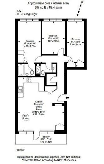 3 Bedroom Flat To Rent In Goulden House, Bullen Street, London, SW11