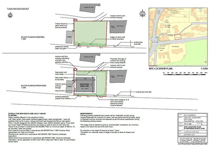 Land For Sale In East Road, Kilkhampton, Bude, Cornwall, EX23