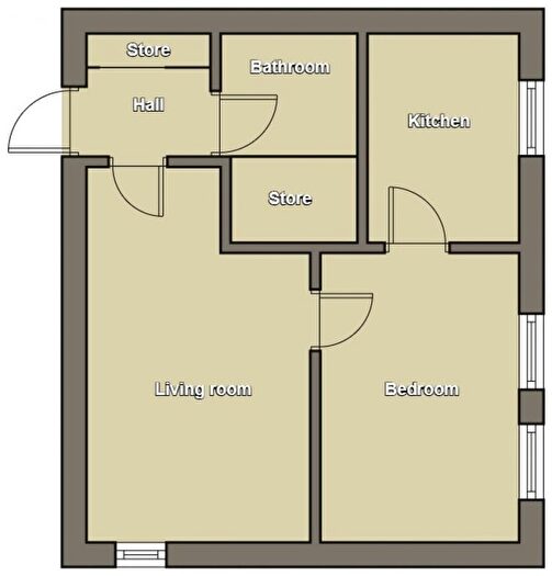 1 Bedroom Flat For Sale In Dunlin Road, Aberdeen, AB12