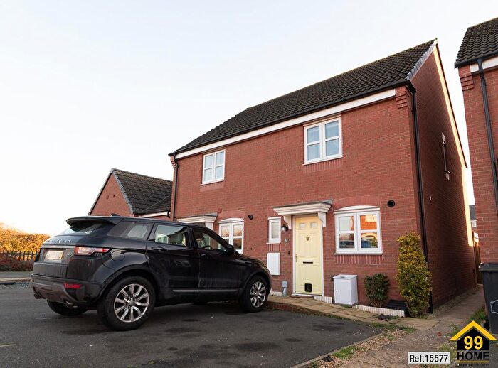 2 Bedroom Semi-Detached House For Sale In Eady Drive, Market Harborough, Leicestershire, LE16