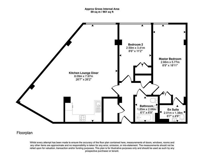 2 Bedroom Flat To Rent In West Wear Street, Sunderland, SR1