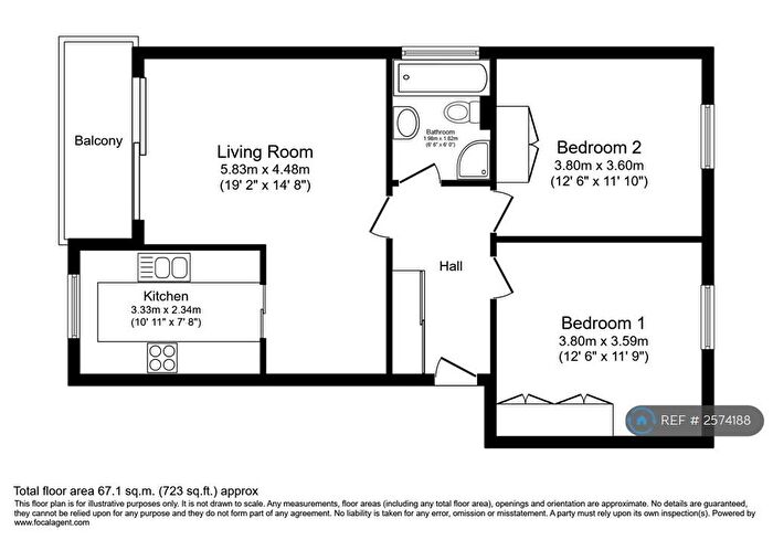 2 Bedroom Flat To Rent In Belvedere Court, Kingston Upon Thames, KT2