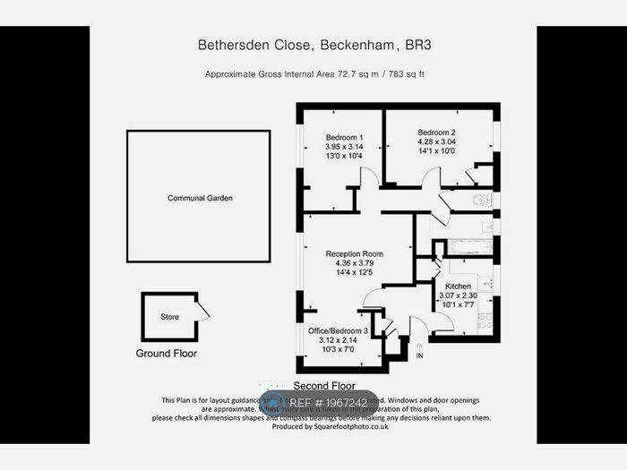 3 Bedroom Flat To Rent In Ightham House, Becknham, BR3
