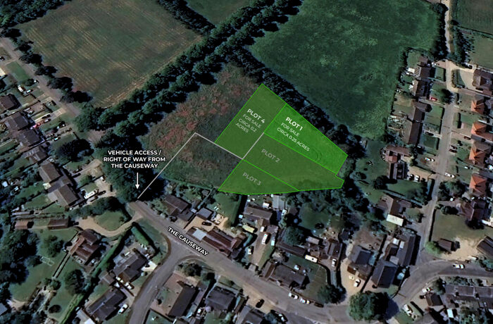 Land For Sale In Plot, Land On The West Side Of, The Causeway, Toppesfield, Halstead, Essex, CO9